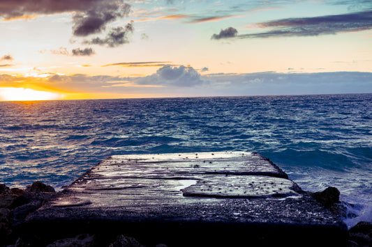 Ocean Pier at Sunset – Fine Art Coastal Photo Print